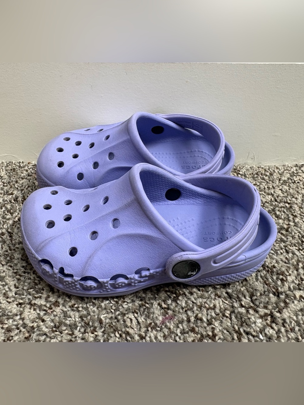 Crocs Purple Toddler Waterproof Slip On Clogs Size 9c